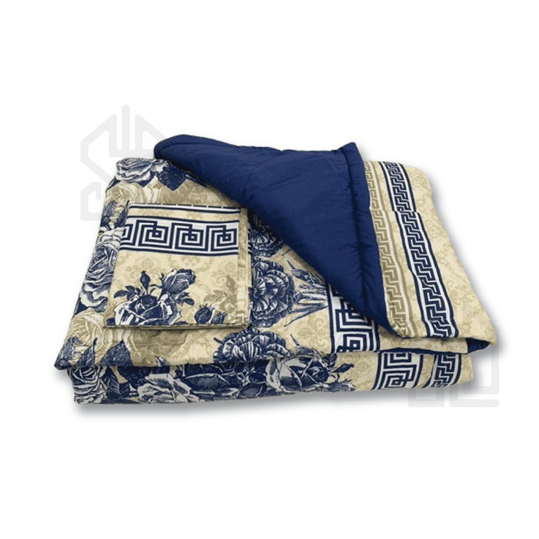 Couette de lit 1 , 2 , 3 places double face motif et uni 