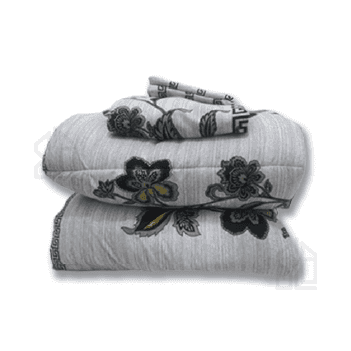 Couette de lit 1 , 2 , 3 places double face motif et uni 
