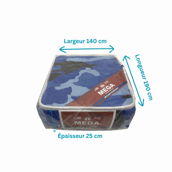 Matelas Méga premium - 140 x 190 x 25 - 2 places