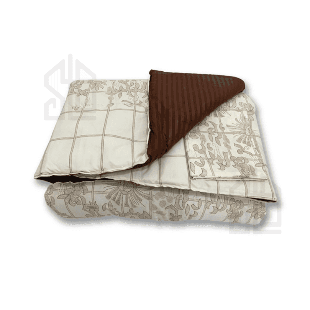 Couette de lit 1 , 2 , 3 places double face motif et uni 