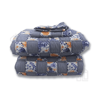 Couette de lit 1 , 2 , 3 places double face motif et uni 