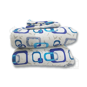 Couette de lit 1 , 2 , 3 places double face motif et uni 