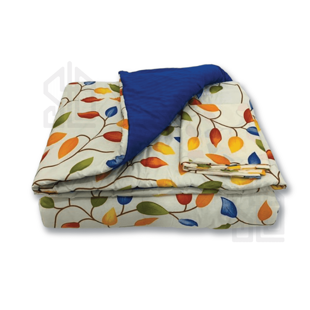 Couette de lit 1 , 2 , 3 places double face motif et uni 