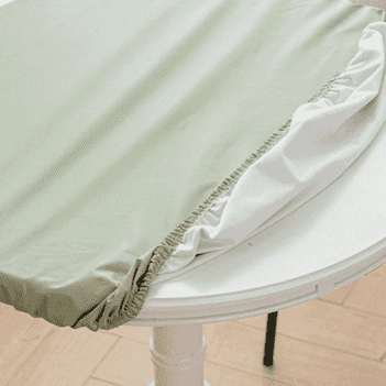 protège de Table en tissus sur mesure couleur blanc