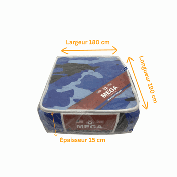 Matelas Méga premium - 180 x 190 x 15 - 3 places